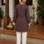 BROWN  REYON WITH DIGITAL PRINTED STYLISH WEAR KURTI 