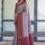 Lavender soft silk blend banarasi jacuard work designer party wear saree with unstitched blouse piece