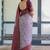 Lavender soft silk blend banarasi jacuard work designer party wear saree with unstitched blouse piece