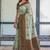 Pista green soft silk blend banarasi jacuard work designer party wear saree with unstitched blouse piece