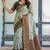 Pista green soft silk blend banarasi jacuard work designer party wear saree with unstitched blouse piece