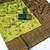 Lemon green soft silk blend banarasi jacuard work designer party wear saree with unstitched blouse piece