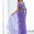 Lavender  soft cotton spun designer party wear saree with unstitched blousea piece
