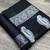 Black soft cotton spun designer party wear saree with unstitched blousea piece