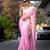 Baby pink soft cotton spun designer party wear saree with unstitched blousea piece