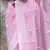 Babypink soft cotton spun designer party wear saree with unstitched blousea piece