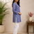 SKY BLUE  REYON WITH DIGITAL PRINTED STYLISH WEAR KURTI 
