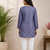 SKY BLUE  REYON WITH DIGITAL PRINTED STYLISH WEAR KURTI 
