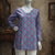 SKY BLUE  REYON WITH DIGITAL PRINTED STYLISH WEAR KURTI 