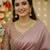 Onion   soft  japan satin saree embroidery work designer party wear saree with embroidery unstitched blouse piece