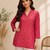 PINK  REYON WITH DIGITAL PRINTED STYLISH WEAR KURTI 