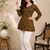 YELLOW  REYON WITH DIGITAL PRINTED STYLISH WEAR KURTI 