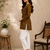 YELLOW  REYON WITH DIGITAL PRINTED STYLISH WEAR KURTI 