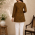 YELLOW  REYON WITH DIGITAL PRINTED STYLISH WEAR KURTI 