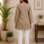 CREAM  REYON WITH DIGITAL PRINTED STYLISH WEAR KURTI 