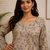 CREAM  REYON WITH DIGITAL PRINTED STYLISH WEAR KURTI 