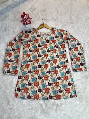 MULTICOLOR Rayon DIGITAL PRINTED KURTI  5