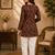 MAROON  REYON WITH DIGITAL PRINTED STYLISH WEAR KURTI 
