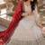 Pure natural vichitra silk anarkali gown with sequence work & dupatta