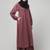 Women abaya burqa dress double color sided pocket