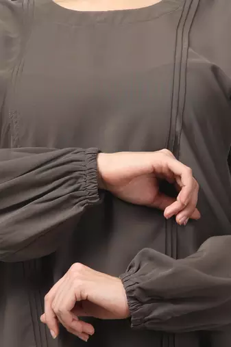 2 Piece Women Abaya Burqa Dress  Sided Pocket