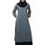 2 Piece for Women Abaya Burqa Dress Double Color Sided Pocket