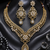 Gold Finish White Diamond Party Wear Necklace Set