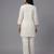 White embroidered rayon kurta set