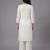 White embroidered rayon kurta set