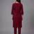 Maroon embroidery rayon kurta set