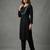 Black embroidered rayon kurta set