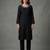Black embroidered rayon kurta set