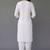 White embroidered rayon kurta set