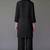 Black embroidered rayon kurta set
