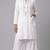 White embroidered rayon kurta set