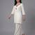 White embroidered rayon kurta set