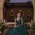 Dark Teal Georgette Lehenga Choli with Heavy Sequins Work & Organza Dupatta