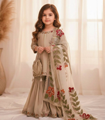 New kids wedding wear heavy embroidery sequence work kurta set