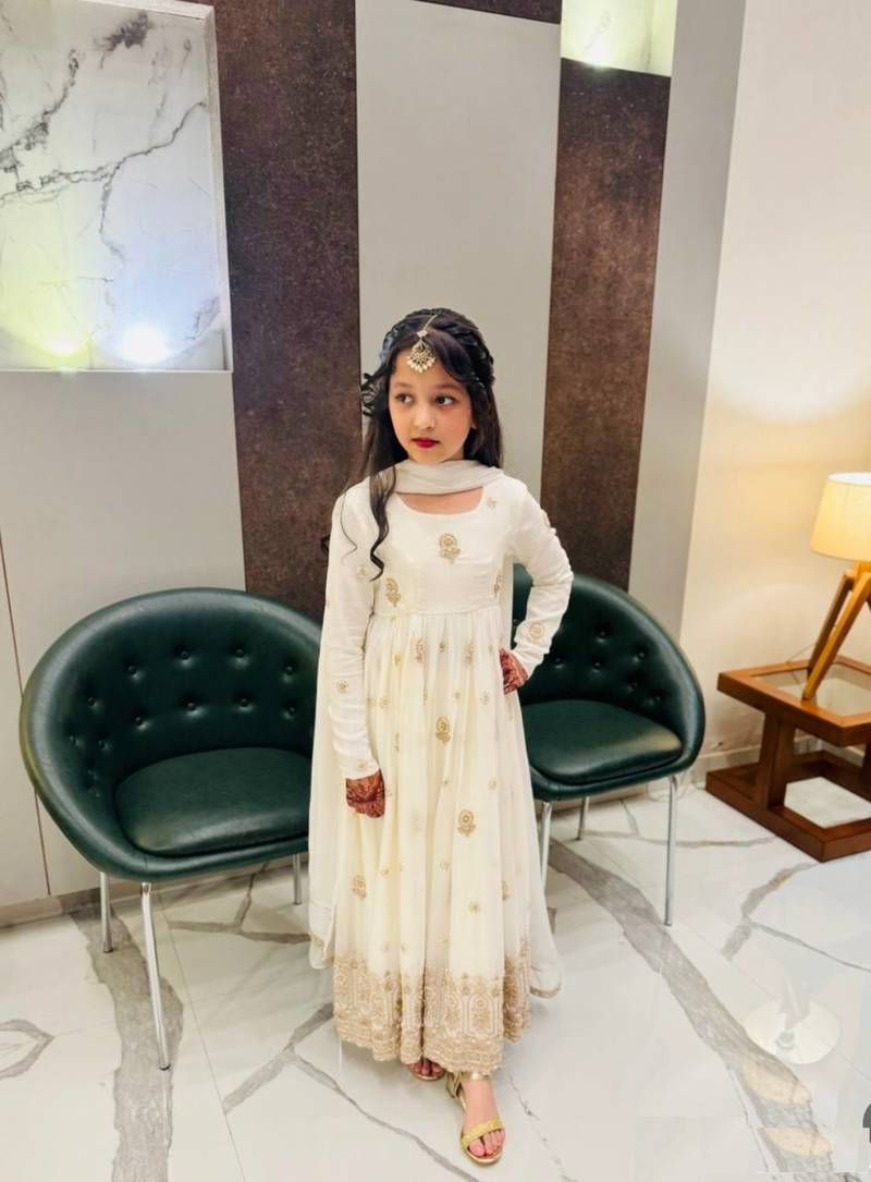 New kids wedding wear heavy embroidery sequence work kurta set