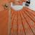 orange georgette thread sequin lehenga choli set