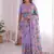  viscose crunchy silk blend saree with floral embroidery fancy lace border & swarovski diamond work