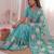  viscose crunchy silk blend saree with floral embroidery fancy lace border & swarovski diamond work