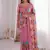  viscose crunchy silk blend saree with floral embroidery fancy lace border & swarovski diamond work