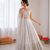light grey jatan silk thread sequin lehenga choli set