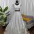 light grey jatan silk thread sequin lehenga choli set