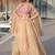 Stunning Cream Organza Lehenga With Bead Work Choli And Shrug
