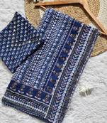 Blue Color  khatali handwork and real mirror work  Georgette Saree