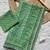 Green Color  khatali handwork and real mirror work  Georgette Saree