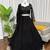 black georgette thread sequin lehenga choli set