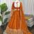 orange jatan silk thread sequin lehenga choli set